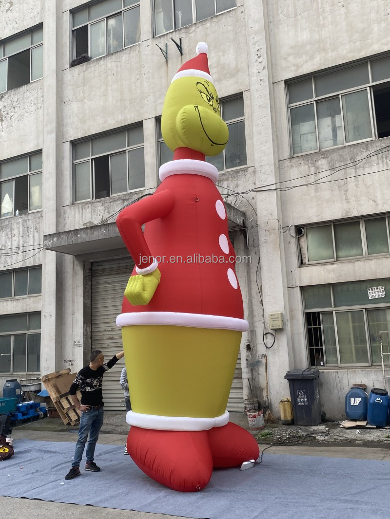 Giant Xmas Inflatable Christmas Grinch Cartoon Model for Yard Party Decoration