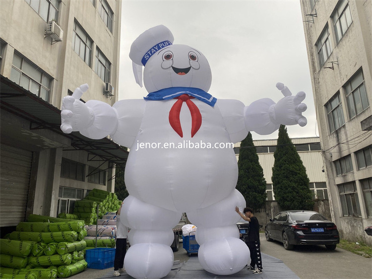 Outdoor Advertising Inflatable Stay Puft Marshmallow Man Cartoon Character