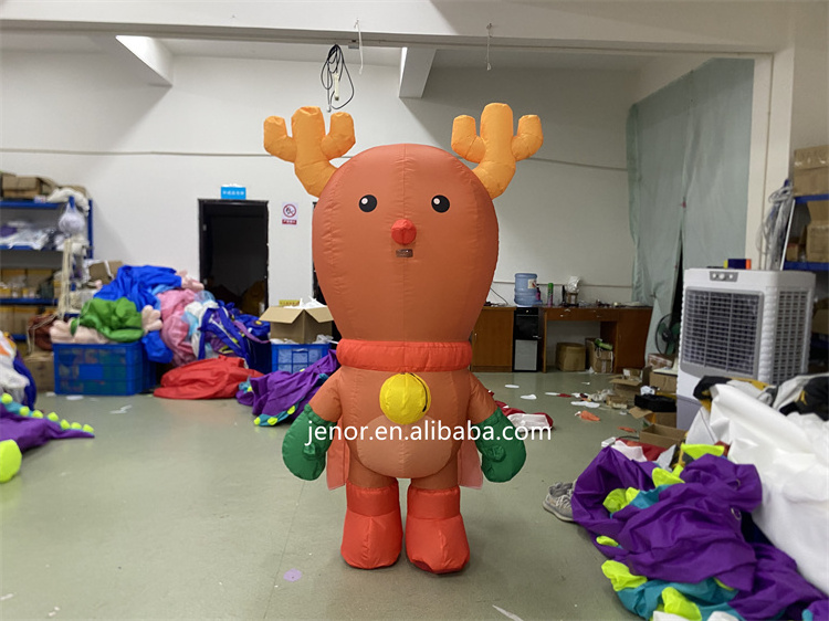 Festival Cosplay Walking Inflatable Reindeer Costume for Christmas Event Parade