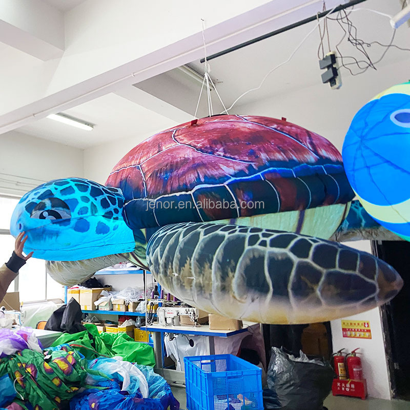 Marine Animal Inflatable Sea Turtle With Light Inflatable Tortoise For Themed Party decoration