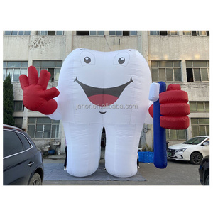 Customized white inflatable tooth inflatable model for dental clinic advertising