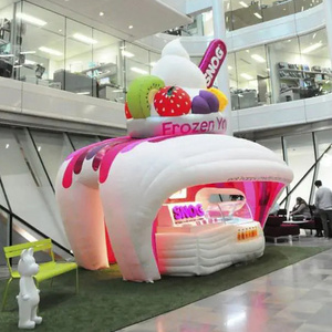 Pop up inflatable ice cream kiosk booth tent for advertising