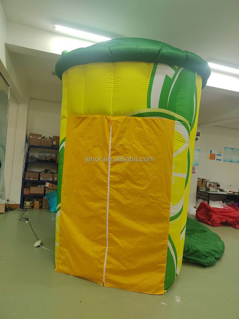 Hot sale commercial inflatable lemonade concession stand inflatable lemon booth