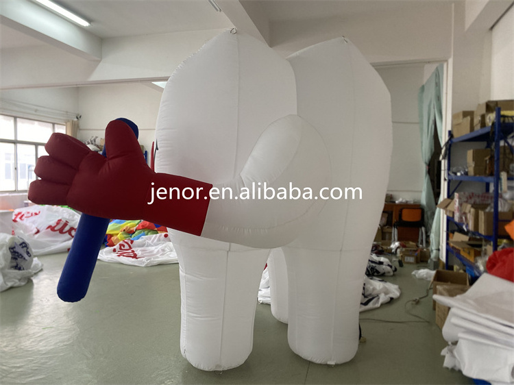 Dental Clinic Advertising White Inflatable Tooth Model with Bespoke Logo