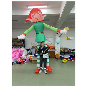 Funny Walking Inflatable Elf Puppet Inflatable Costume For Parade Activities