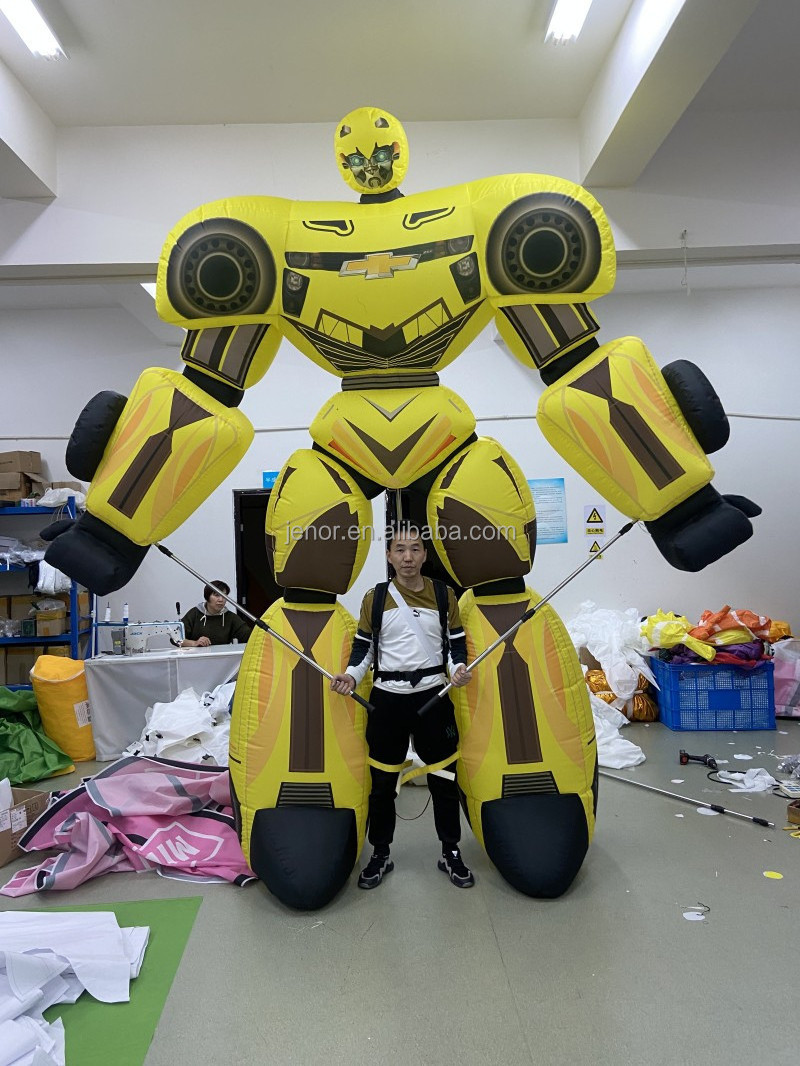 Street Parade Performance Giant Inflatable Walking Transformer Robot Costume