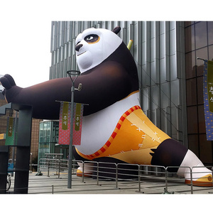 Giant Decoration Inflatable Kungfu Panda Mascot for Outdoor Event Advertisement