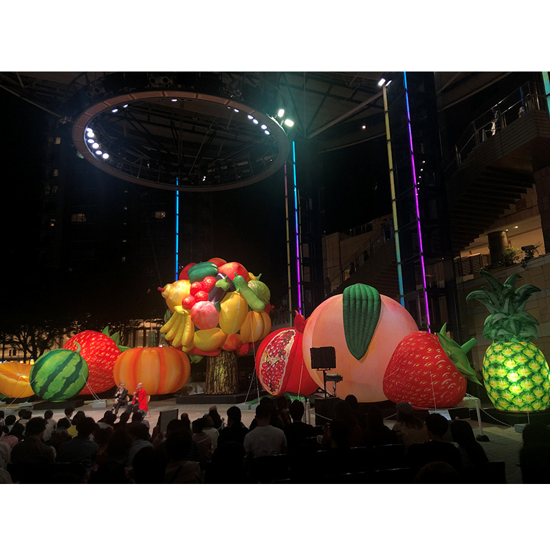 Outdoor advertising inflatable lemon inflatable peach pineapple fruit inflatable pumpkin vegetable tree decoration