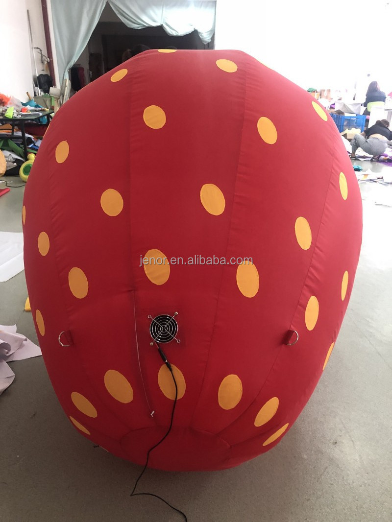 Inflatable strawberry inflatable fruit balloon for advertising promotion sales