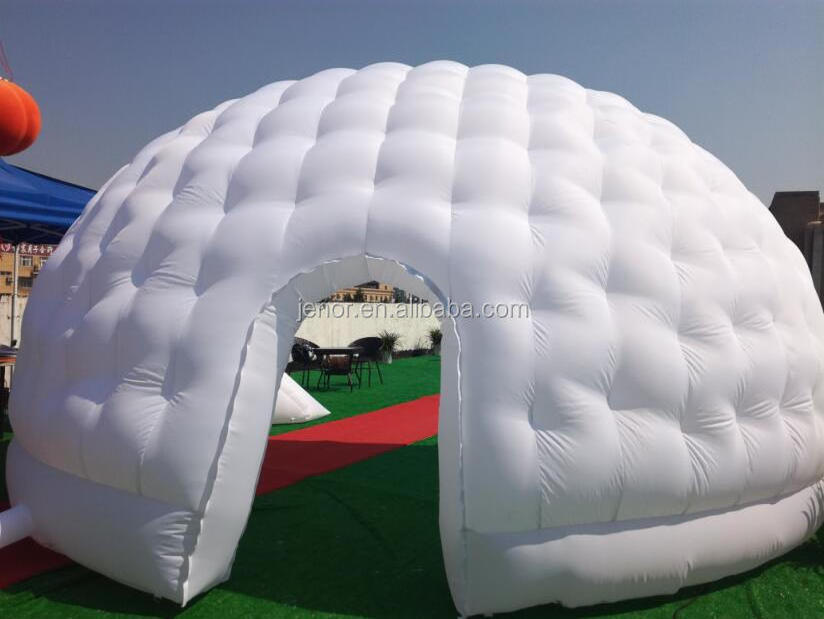 Outdoor white inflatable yurt dome tent for beach event decoration