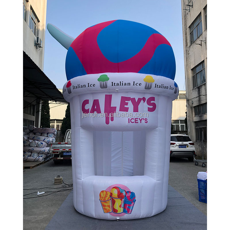 New Design Portable Inflatable Ice Cream Stand Inflatable Booth For Commercial