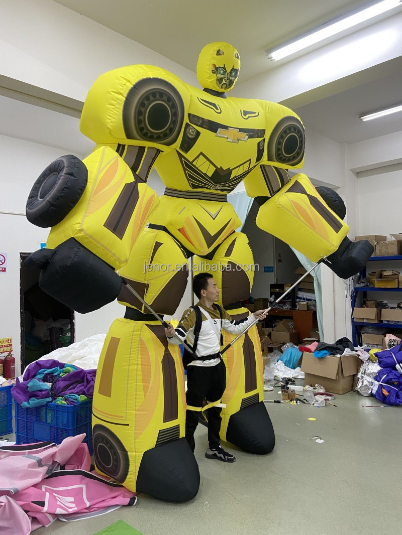 Street Parade Performance Giant Inflatable Walking Transformer Robot Costume