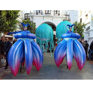 Stilts Parade Show Inflatable Flowers Costume Performance Props for Adult