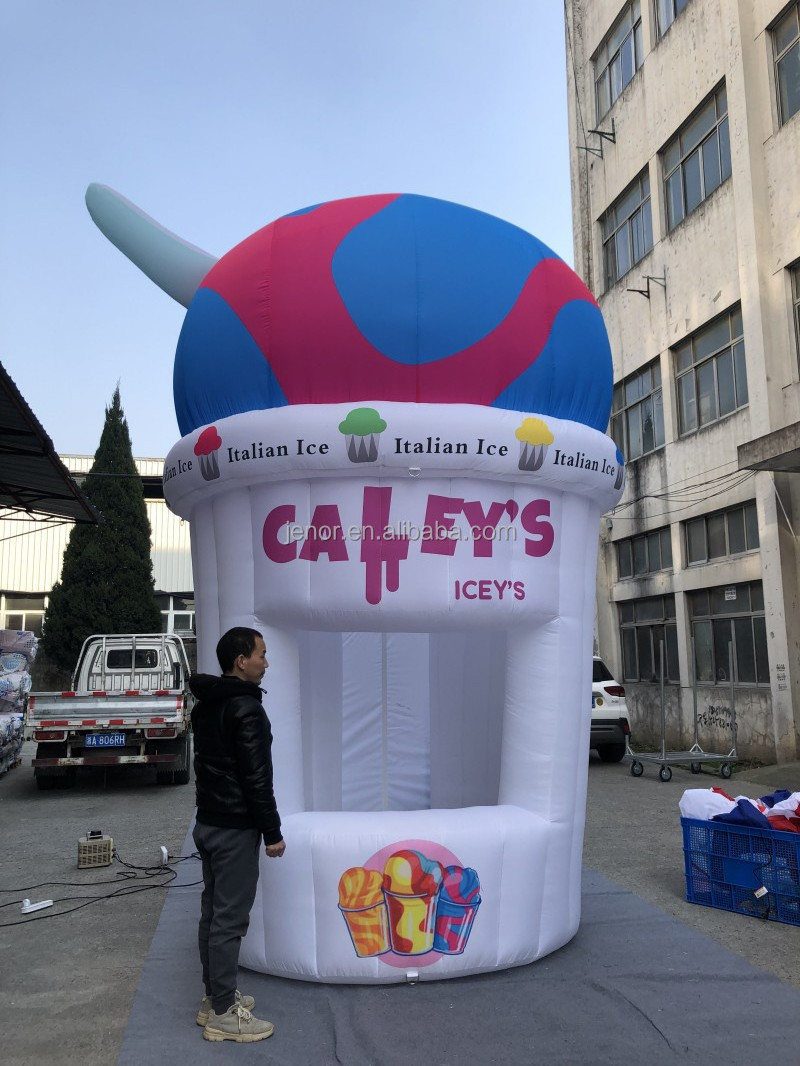 New Design Portable Inflatable Ice Cream Stand Inflatable Booth For Commercial