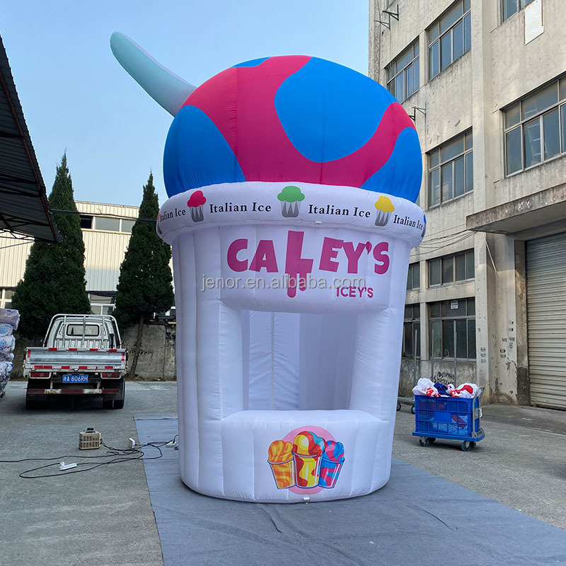 New Design Portable Inflatable Ice Cream Stand Inflatable Booth For Commercial