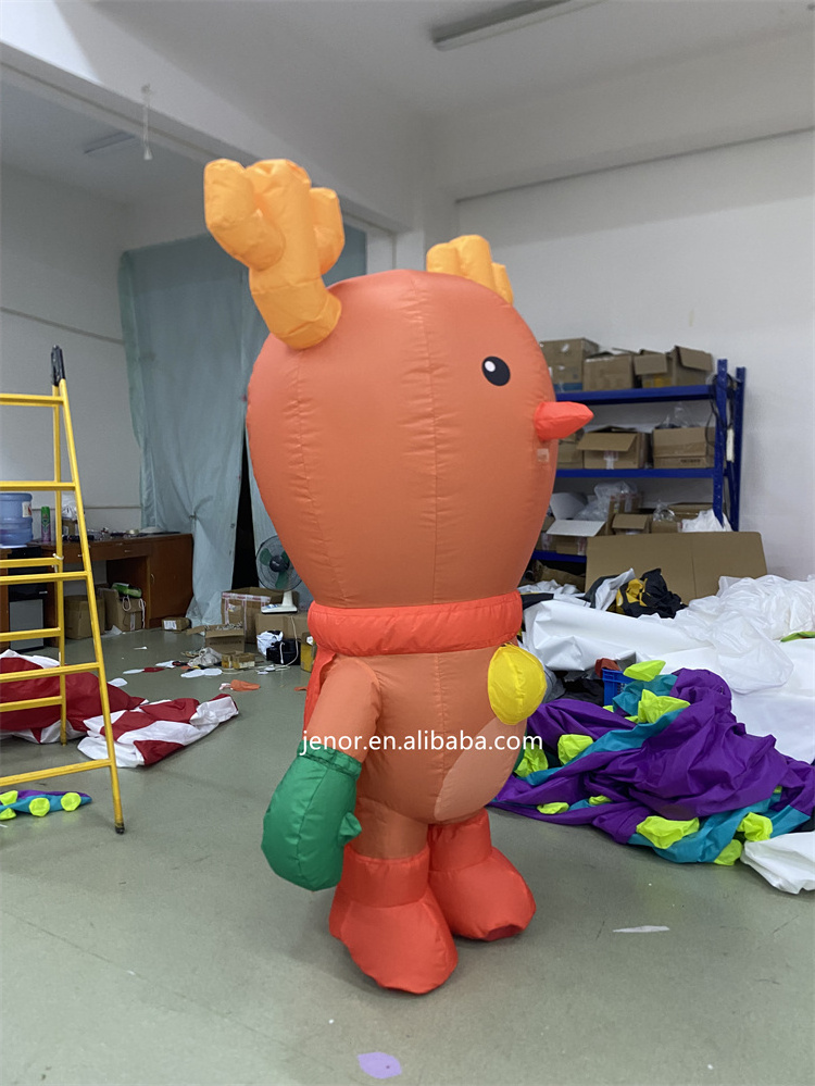 Festival Cosplay Walking Inflatable Reindeer Costume for Christmas Event Parade