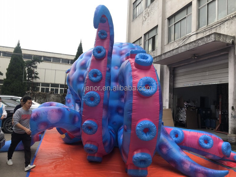 Durable Inflatable Octopus Tent With Tentacles For Themed Decoration