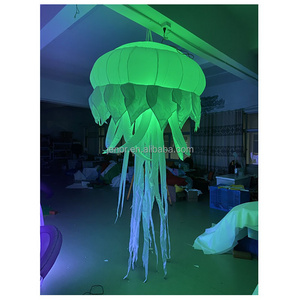 Theme activity decoration inflatable jellyfish with change color light inflatable balloon