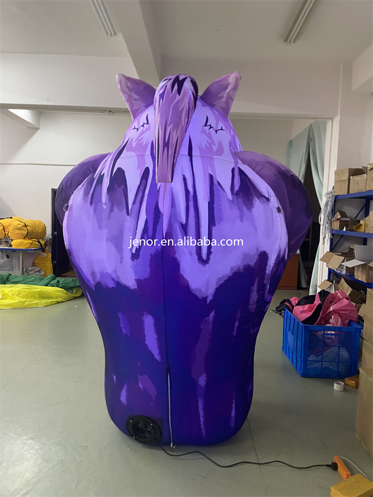 LED Lighting Inflatable Wolf Animal Cartoon for Event Advertising