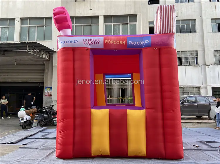 Inflatable Carnival Popcorn Store Inflatable Concession Kiosk Stand Booth Tent