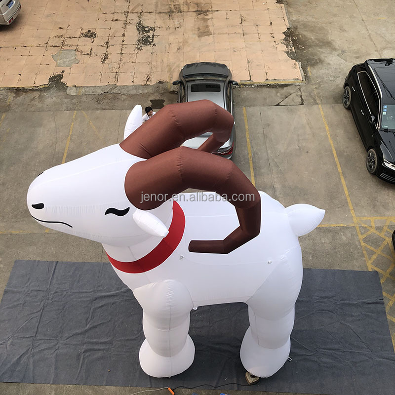 Customized inflatable goat character inflatable cartoon sheep model for outdoor advertising