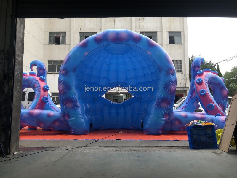 Durable Inflatable Octopus Tent With Tentacles For Themed Decoration