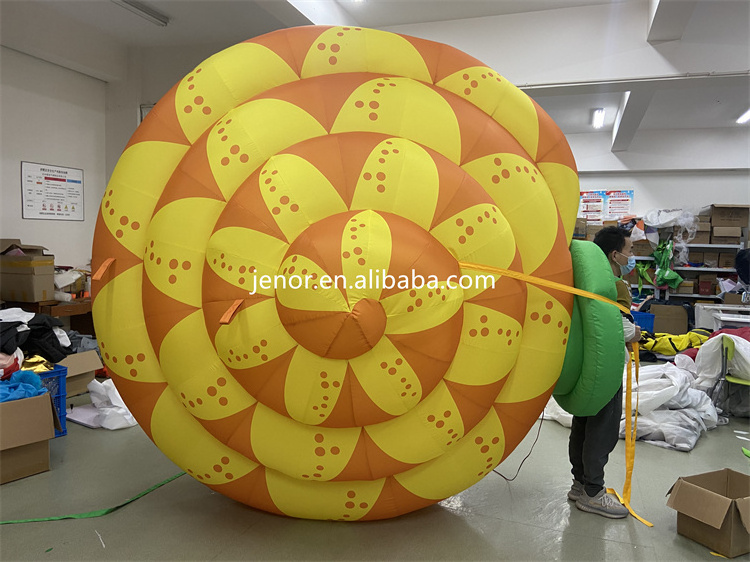 Walking Inflatable Snail Costume for Street Parade Christmas Advertising