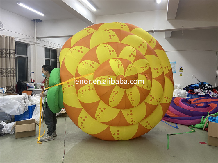 Walking Inflatable Snail Costume for Street Parade Christmas Advertising