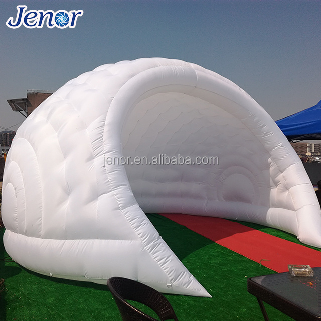 Outdoor white inflatable yurt dome tent for beach event decoration