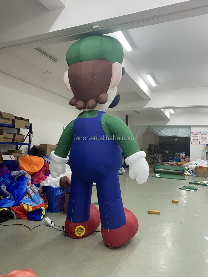 Game Human Character Inflatable Super Mario and Luigi Cartoon Model for Decoration