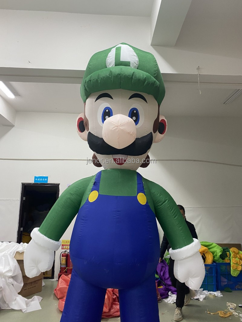 Game Human Character Inflatable Super Mario and Luigi Cartoon Model for Decoration