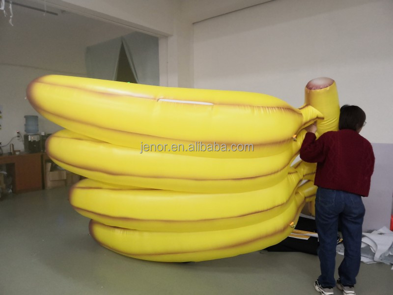 Giant Light Inflatable Bananas Advertising Fruit Model for Advertising Decoration