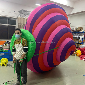 Colorful New Year Street Parade Inflatable Snail Shell Costume for Promotion Decor