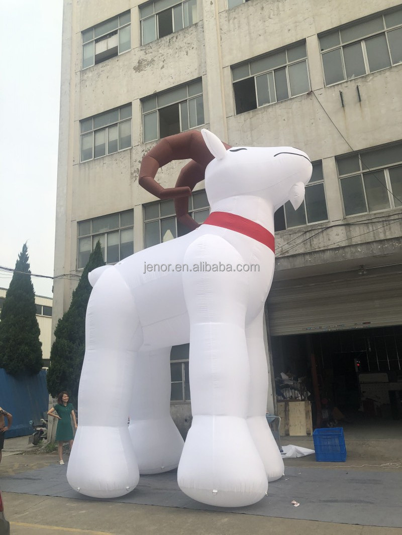 Customized inflatable goat character inflatable cartoon sheep model for outdoor advertising