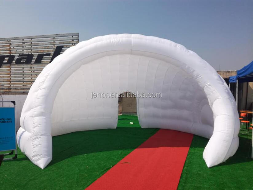 Outdoor white inflatable yurt dome tent for beach event decoration