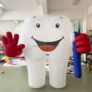 Dental Clinic Advertising White Inflatable Tooth Model with Bespoke Logo