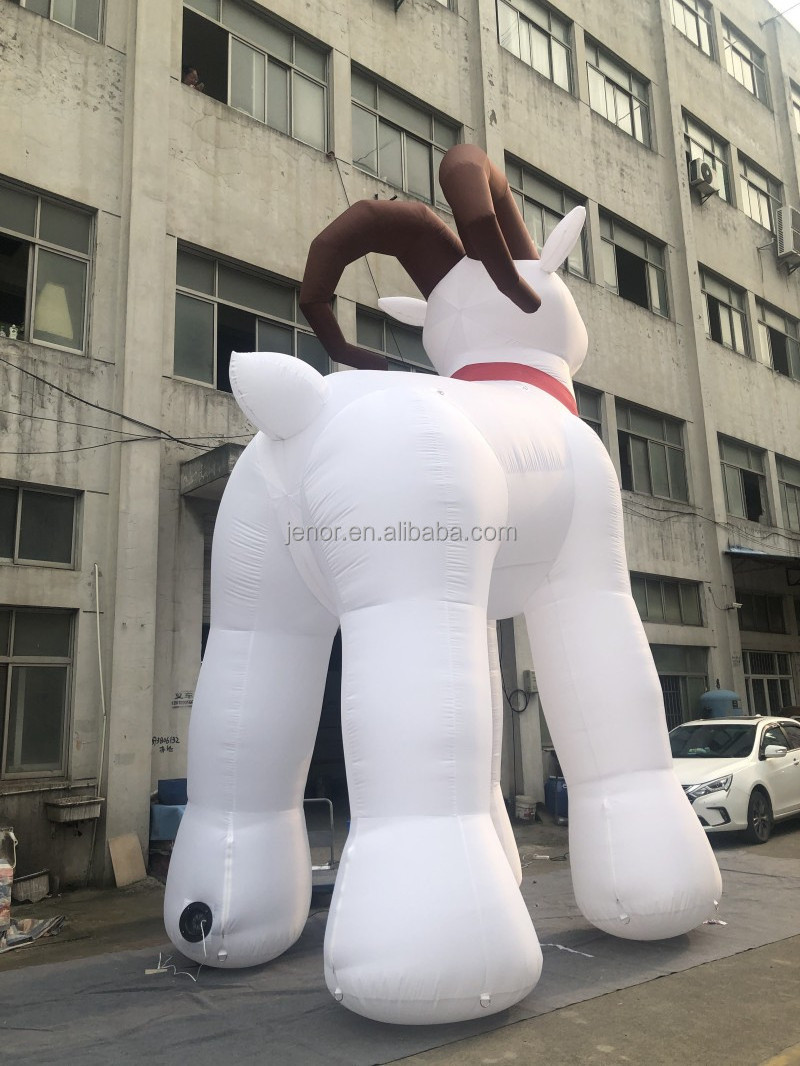 Customized inflatable goat character inflatable cartoon sheep model for outdoor advertising