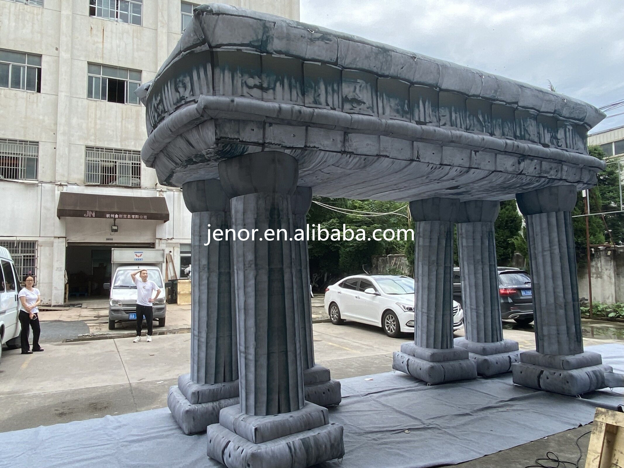 Customized Inflatable Roman Column Art Sculpture Statue Inflatable Roman Tusk Entrance