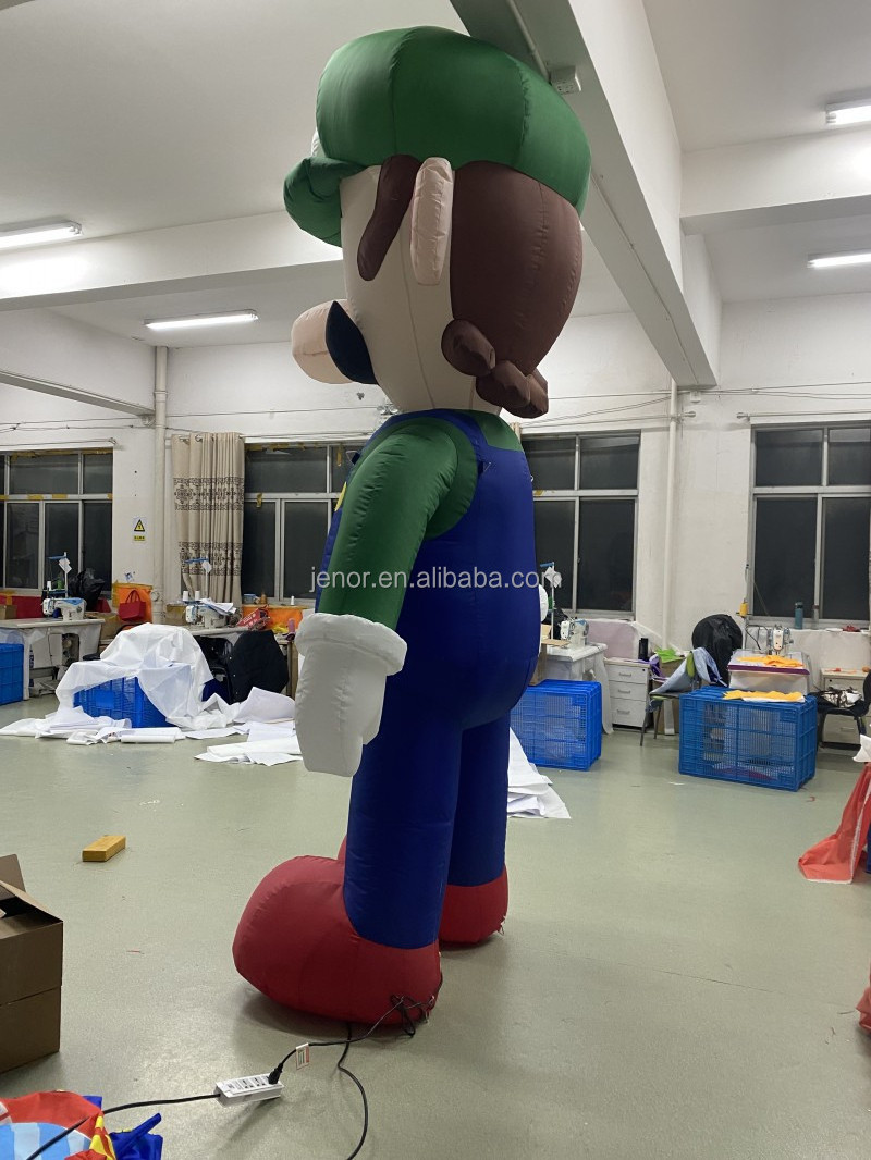 Game Human Character Inflatable Super Mario and Luigi Cartoon Model for Decoration