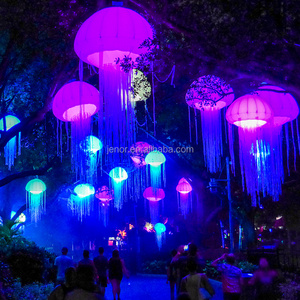 Party decoration LED lighting inflatable jellyfish balloon