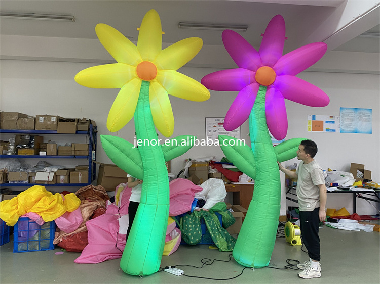 Alice in Wonderland Festival Party Inflatable Flowers Props Lighting Inflatable Flower