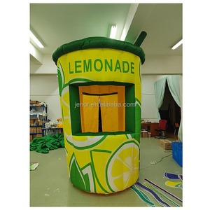 Hot sale commercial inflatable lemonade concession stand inflatable lemon booth