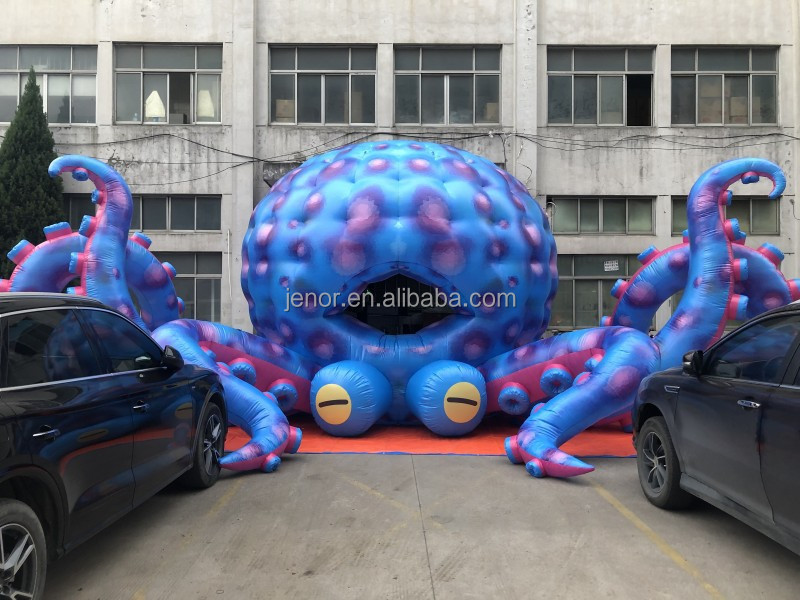 Durable Inflatable Octopus Tent With Tentacles For Themed Decoration