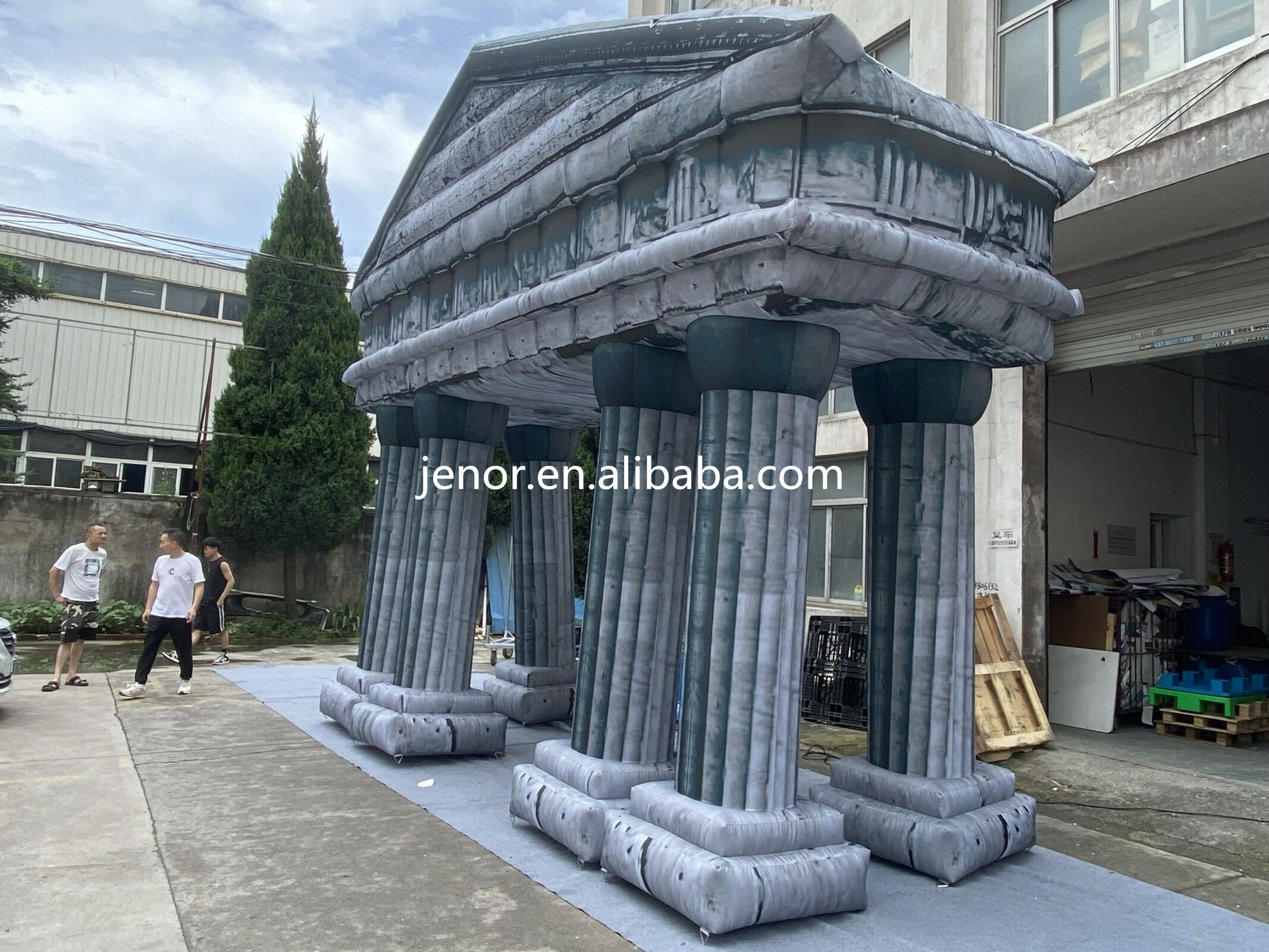 Customized Inflatable Roman Column Art Sculpture Statue Inflatable Roman Tusk Entrance