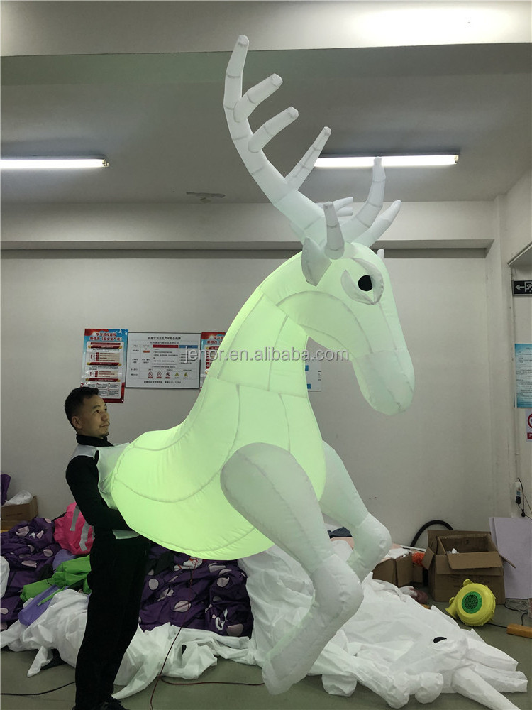 Christmas Party Parade Decoration Inflatable Walking Reindeer Costume