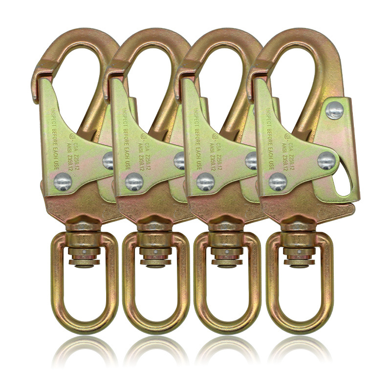 Factory wholesale Fall Arrest Industrial Safety Belts steel Snap Hook Scaffolding Hook metal snap hooks