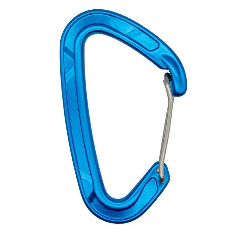 Jensan Excellent quality low price 24kn A7075 Aluminum Spring Locking Wire Gate Carabiner Hook For Climbing