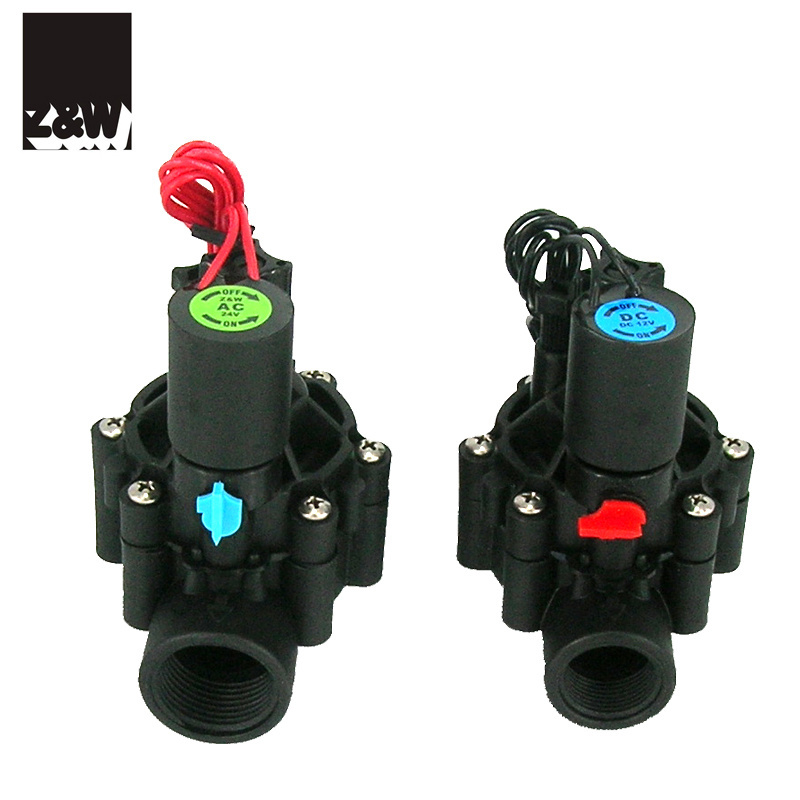 plastic irrigation solenoid valve 076DH for water garden landscape suitable rain bird and hunter AC24 3/4 INCH DN20