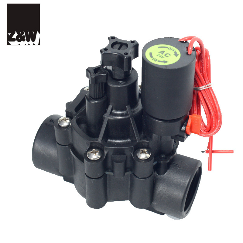 plastic irrigation solenoid valve 076DH for water garden landscape suitable rain bird and hunter AC24 3/4 INCH DN20