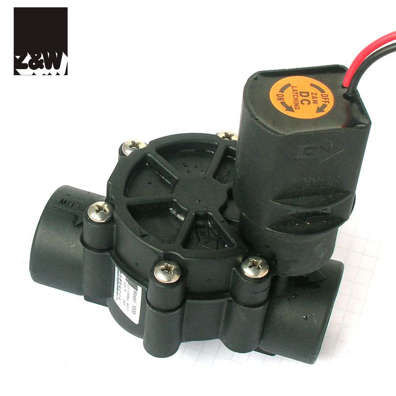 irrigation solenoid control valve 3/4 inch 075D nylon glass landscape agriculture water sprinkler system AC DC Latching